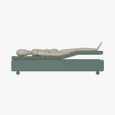 Circulation adjustable bed position