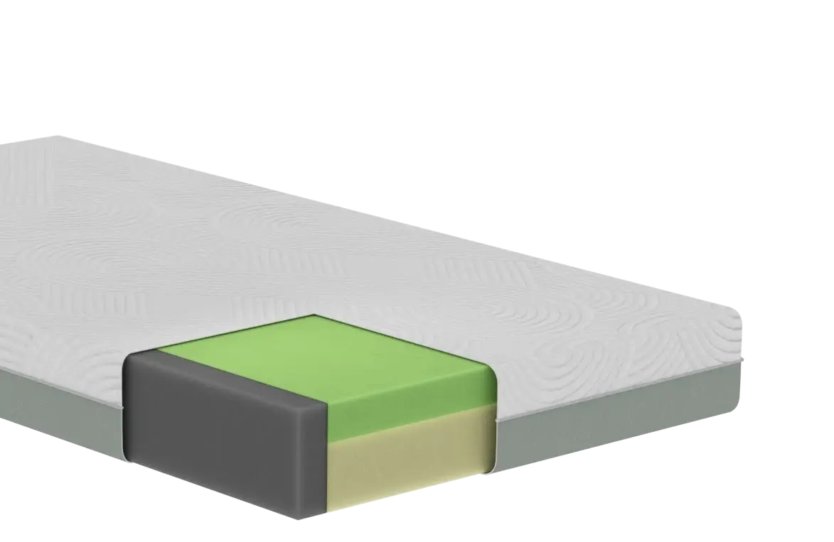 Theraflex T20 foam-layer mattress cutaway