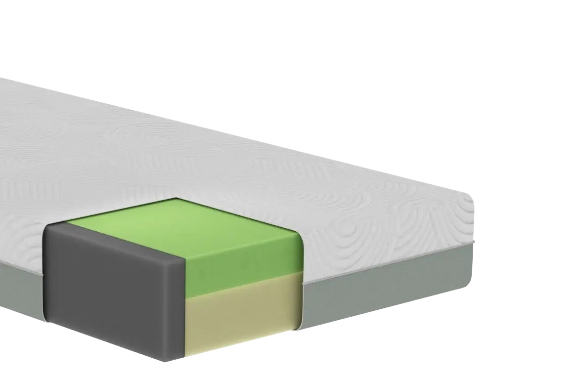 Theraflex T25 foam-layer mattress cutaway
