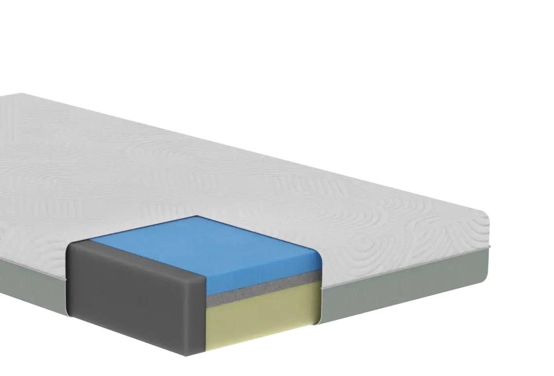 Theraflex T30 foam-layer mattress cutaway